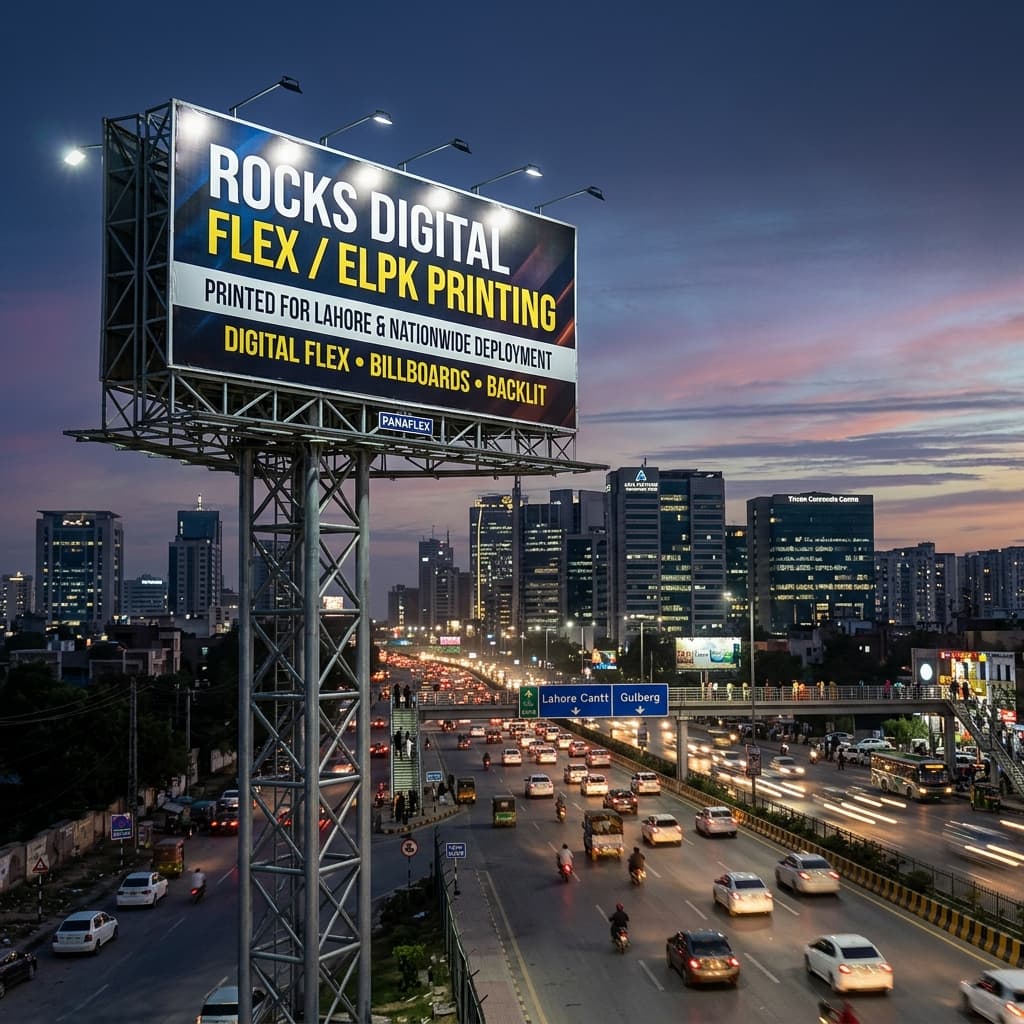 ROCKS DIGITAL FLEX / ELPK PRINTING DEMO - PRINTED FOR LAHORE